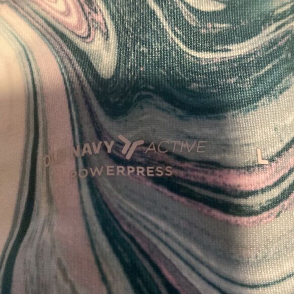 Old Navy High-rise go dry marble design leggings size L - Picture 2 of 5